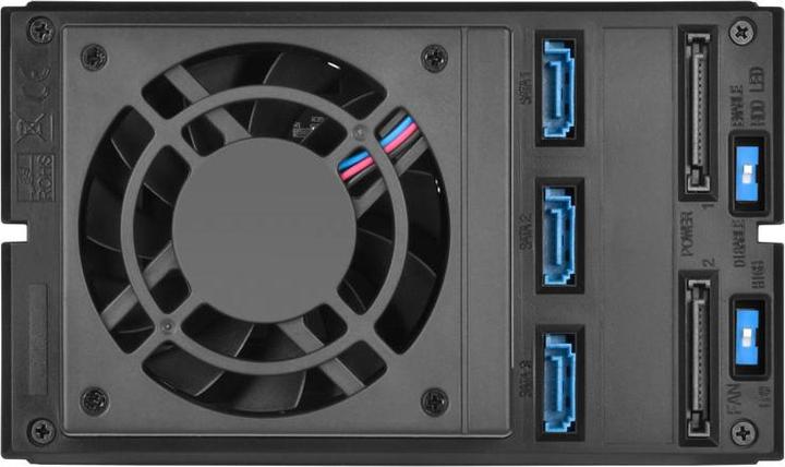 Image du produit Silverstone SST-FS303-12G - Carte-mère de rack mobile sans tiroir à chaud 3 baies en aluminium avec ventilateur (3.5")