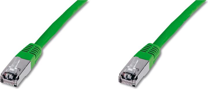 Produktbild Digitus CAT5e SF-UTP Patchk.,1m, Grün (SF/UTP, CAT5e, 1 m)