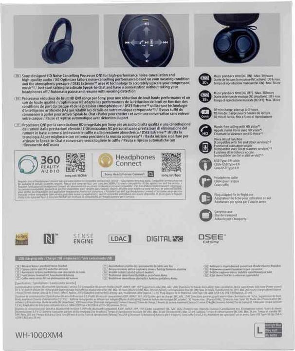 Actual product image Sony WH-1000XM4 (ANC, 30 h, Wireless, Cable)