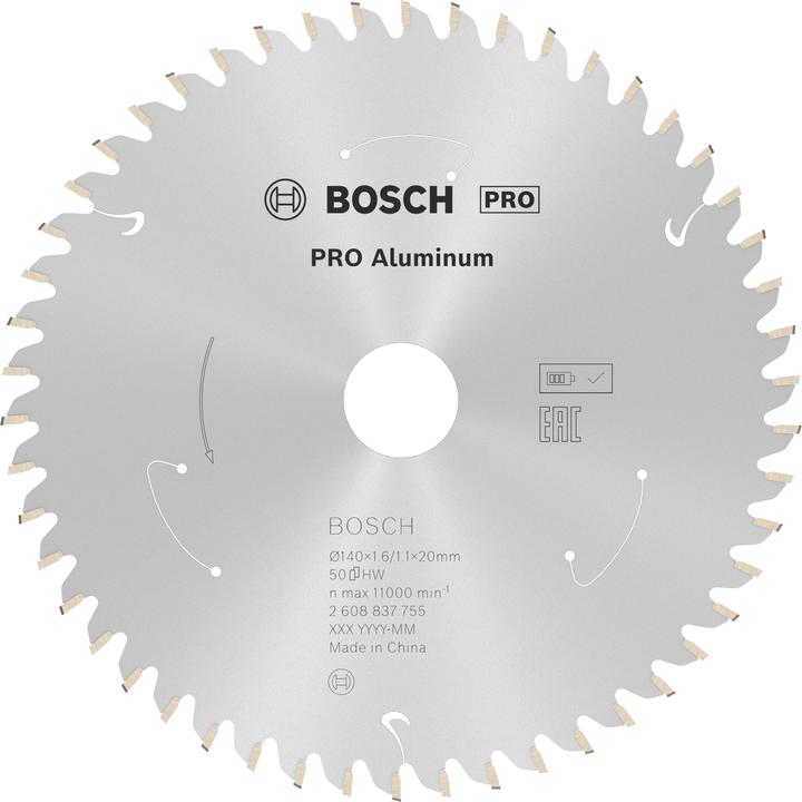 Produktbild Bosch Professional Zubehör PRO Aluminium cordless Kreissägeblatt, 140 x 1,6 x 20 mm