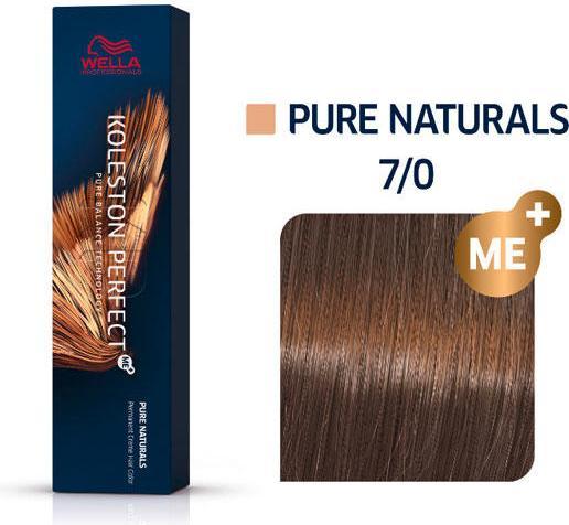 Actual product image Wella Koleston Perfect Me+ Pure Naturals (7/0 medium blonde)