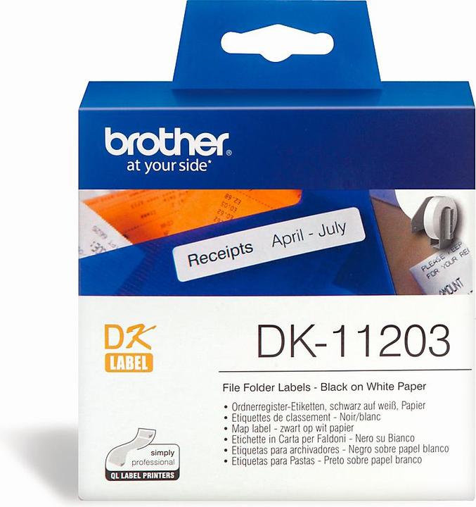 Image du produit Brother DK-11203 Étiquettes de dossiers