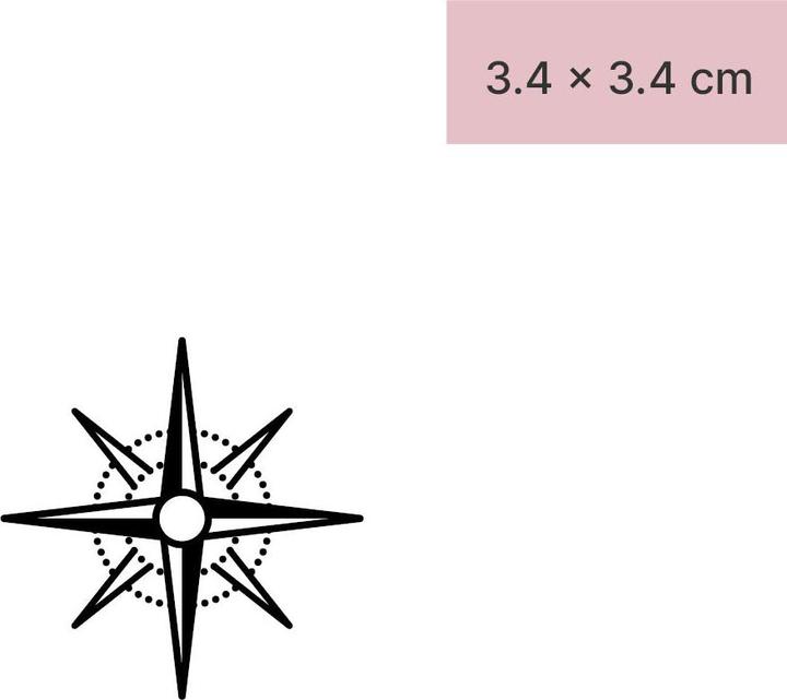 Produktbild minink Temporäres Tattoo – Kompass Stern