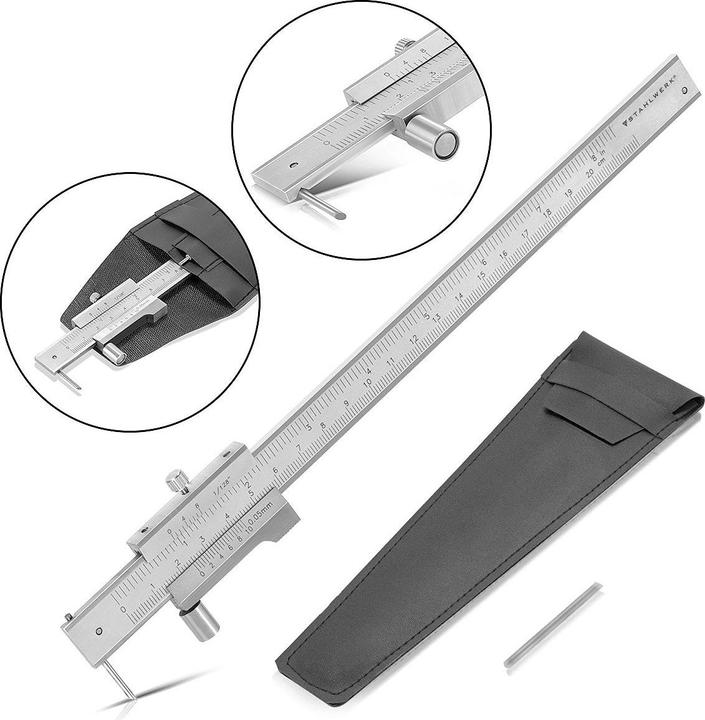 Actual product image Stahlwerk Caliper gauge Caliper gauge 0-200 mm DIN 862 with vernier (26.50 cm)