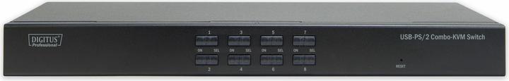 Immagine prodotto Digitus Switch KVM combinato a 8 vie 1 utente 8 PC Slot per modulo IP