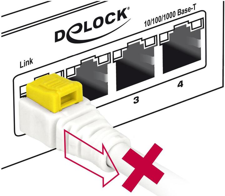 Image du produit Delock Câble patch : S/STP, 2m, blanc (S/STP, CAT6a, 2 m)