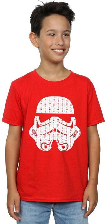 Immagine prodotto Star Wars Christmas Stormtrooper Helmet Maglietta Ragazzi (140, 146)