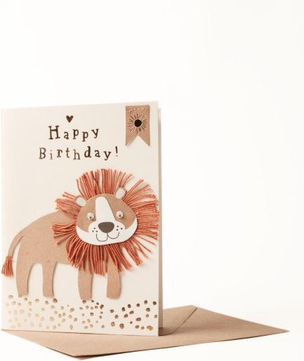 Produktbild Good Old Friends Kinder Karte "Löwe Happy Birthday" von