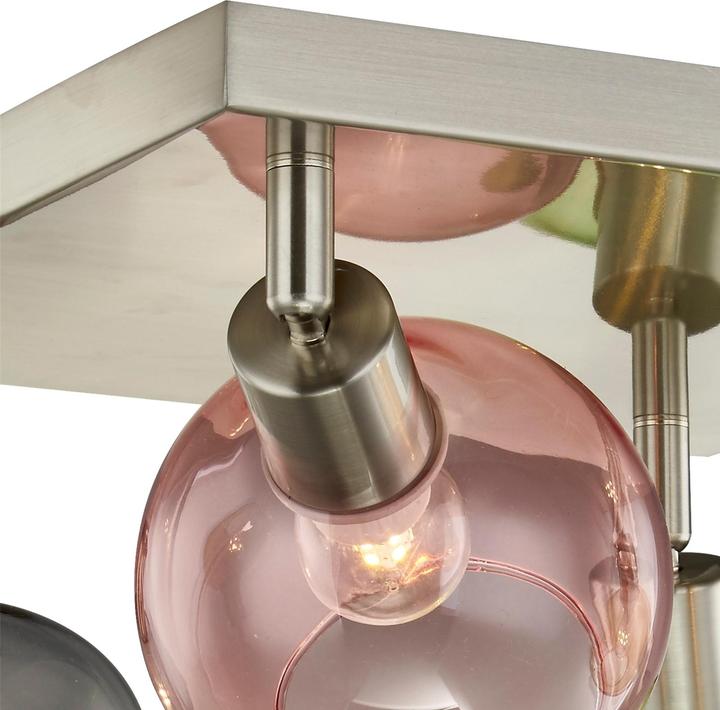 Actual product image Nino Leuchten Ceiling lamp 4-light square Rento (E14)