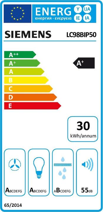 Etichetta energetica Siemens LC98BIP50 (Cappuccio)