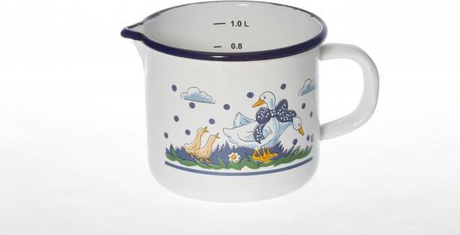 Produktbild Krüger Milchtopf mit Ausguss 'Gänseglück' (14 cm, Milchtopf, Emaille)