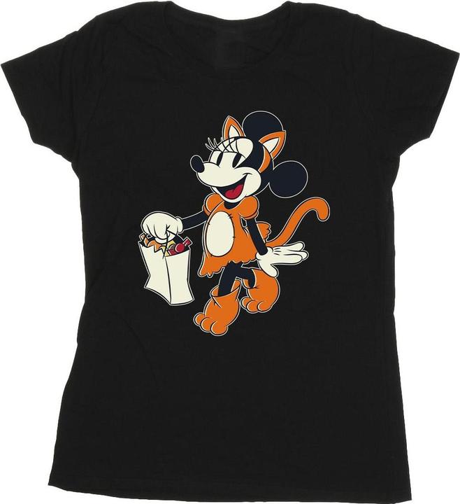 Mickey Mouse Cat Trick Or Treat TShirt (XL)