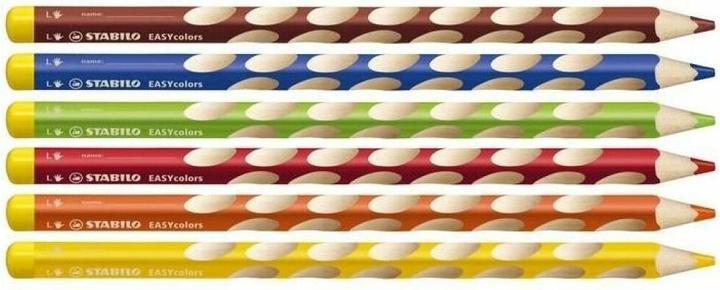 Produktbild STABILO EASYcolors ergonomischer Buntstift für Linkshänder (Mehrfarbig, 6 x)