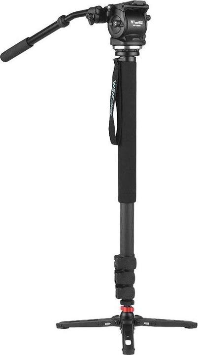 Actual product image Nest WF C500S Carbon Monopod met Fluid Video Head