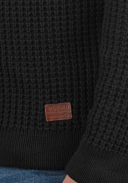 Image du produit Blend Wanko Pull En Grosse Maille Pull-Over Tricot Pour Homme Avec Col Châle 100% Coton (M)