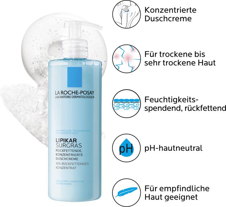Immagine prodotto La Roche Posay Lipikar Surgras Crema doccia (400 ml)