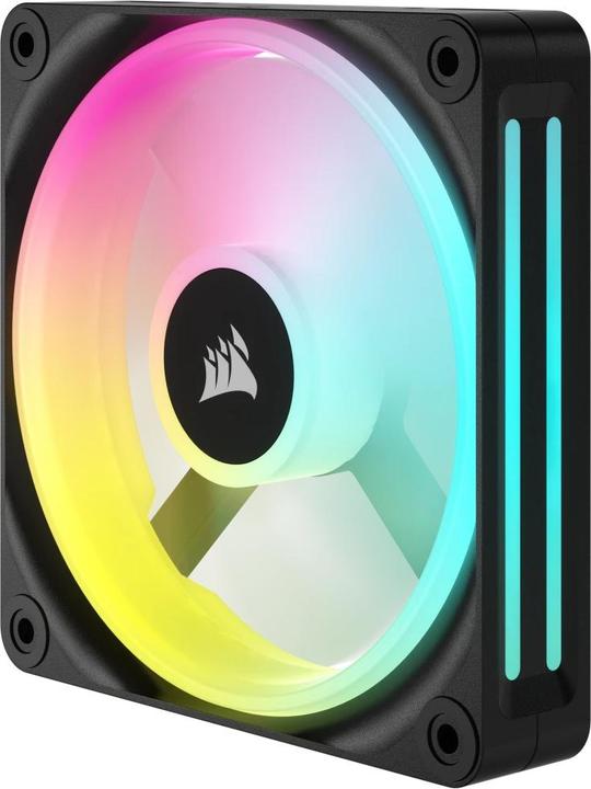 Actual product image Corsair iCUE LINK QX120 RGB 120 mm PWM fan (black, expansion kit) (120 mm, 1 x)
