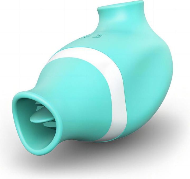 Actual product image Tracy's Dog TF 2 in 1 Clitoral Vibrator - Turqoise