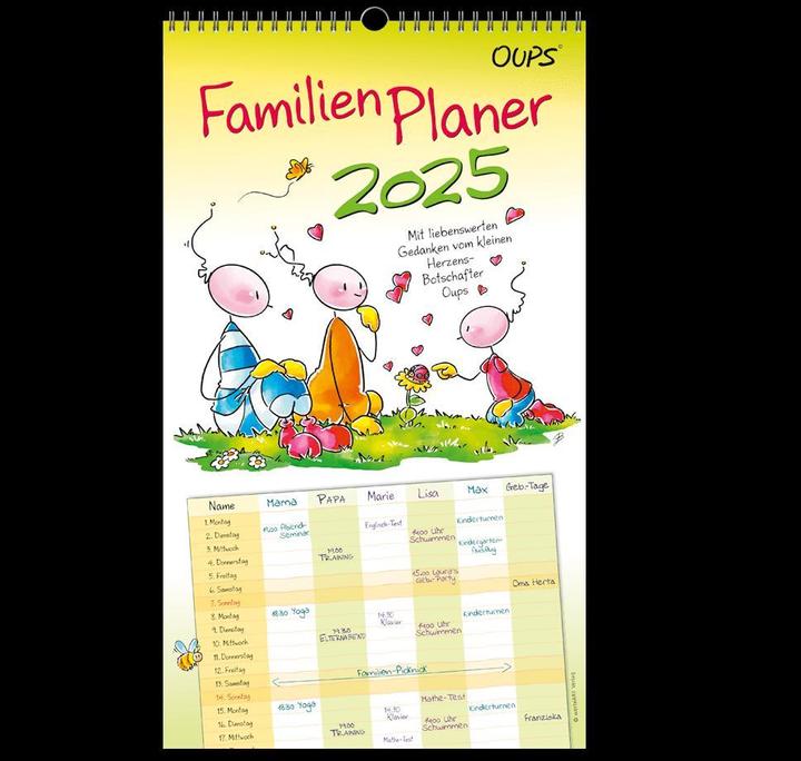 Produktbild Familienplaner 2025 (Harter Einband, Deutsch)