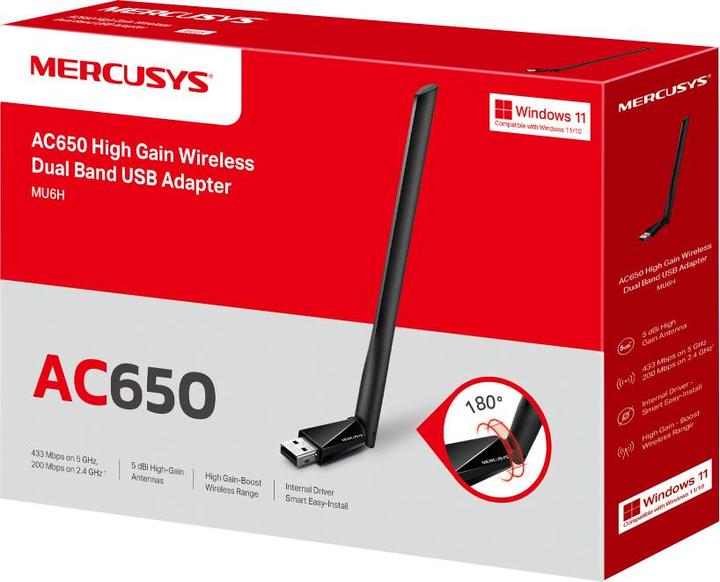 Actual product image Mercusys MU6H (USB 2.0)