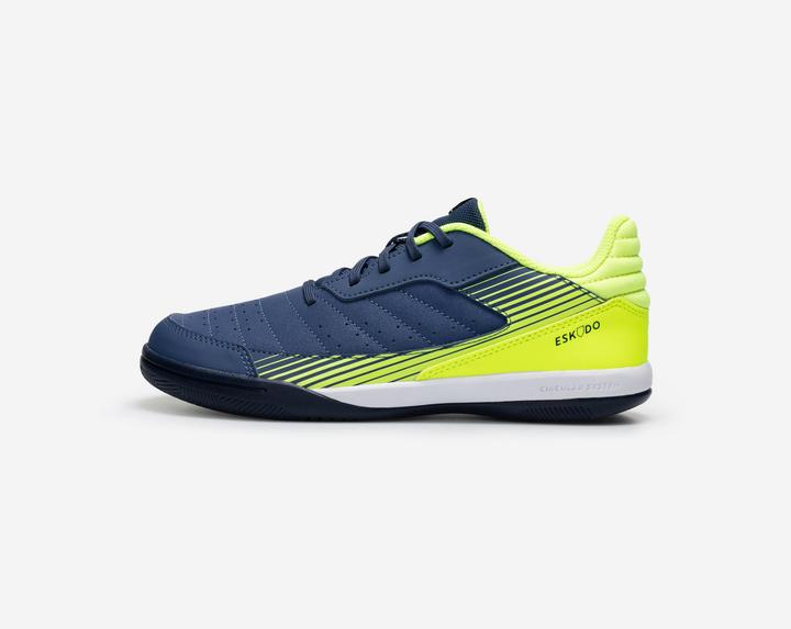 Image du produit Kipsta Chaussures de Futsal ESKUDO 500 JR Bleu Jaune (38)