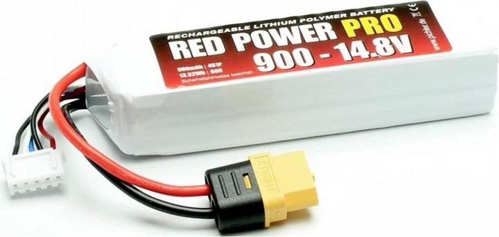 Immagine prodotto Red Power Modello di batteria (LiPo) 14,8 V 900 mAh 60 C Softcase XT60 (14.80 V, 900 mAh)