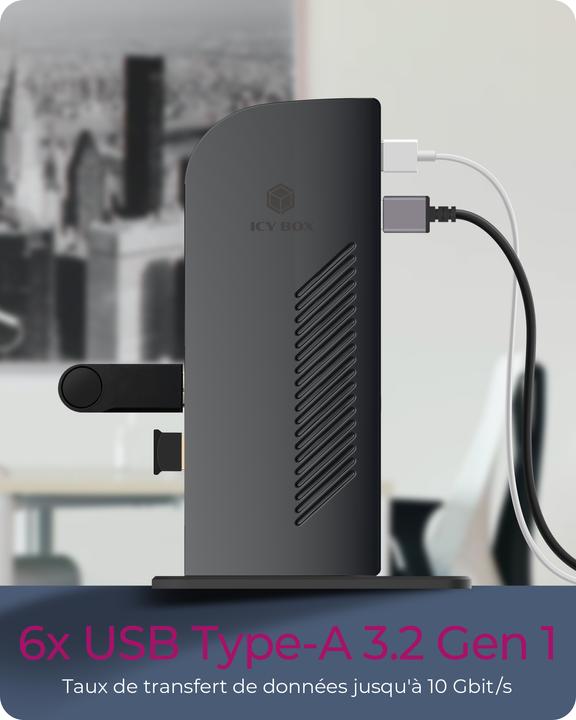 Produktbild Icy Box Ib-Dk2242ac (USB-B, 9 Ports)