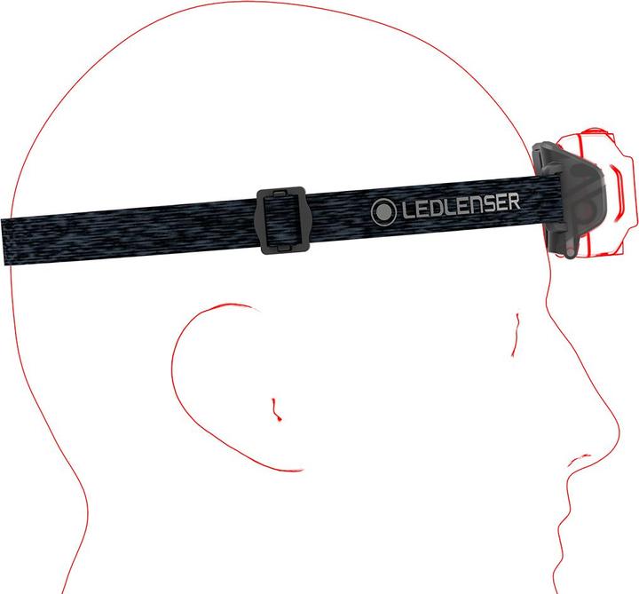 Productafbeelding Ledlenser LED LENSER HF4R rode hoofdlamp (500 lm)