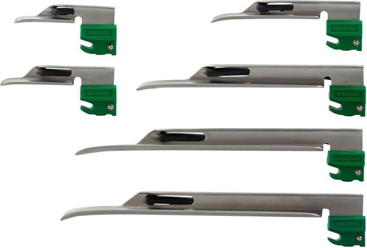 Image du produit Aerocheck Spatule à lumière froide jetable Aerotube en acier inoxydable, Miller taille 2