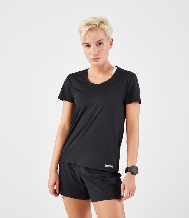 Actual product image Kalenji Women's breathable short-sleeved running shirt - Run 100 black (5XL)