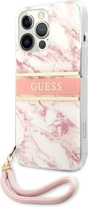 Produktbild Guess Hard Cover Marble Stripe with Strap (Apple iPhone 13 Pro Max)