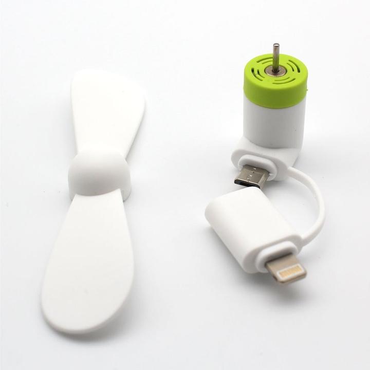 Image du produit JTI Ventilateur micro-USB/Lightning - Blanc