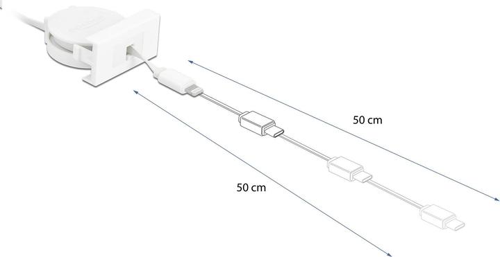 Actual product image Delock USB A - USB A (0.50 m, USB 2.0)