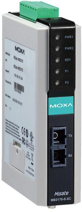 Image du produit Moxa Passerelle Modbus Advanced 1 POR MGate MB3170-M-SC-T
