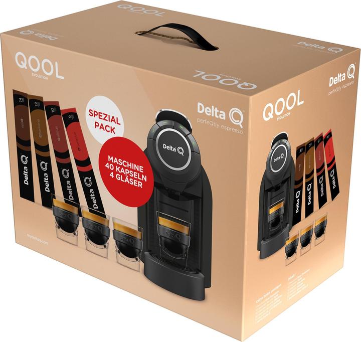 Produktbild Delta Q Qool Evolution mit 40 Kapslen und 4 Gläser (DELTA Q)