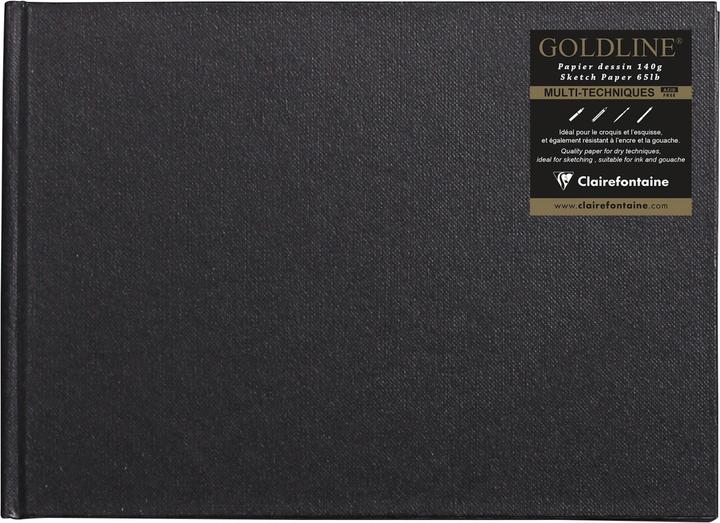 Produktbild Clairefontaine GOLDLINE - Notizbuch (A5, Blanko, Harter Einband)