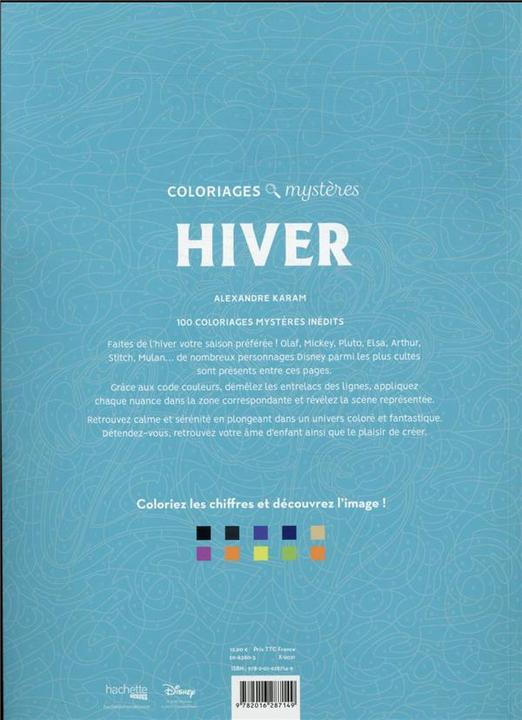 Image du produit Hiver : coloriages mystères (Français, Karam Alexandre, 2025)