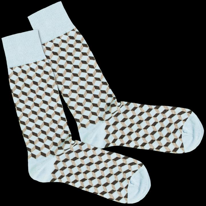 Actual product image DillySocks Gray Dicing (pack of 3)