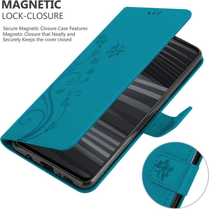 Produktbild Cadorabo Flower Book Hülle für Realme GT 2 / GT Neo 2 (Realme GT Neo 2, Realme GT 2)