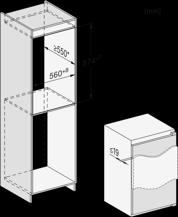 Image du produit Miele Réfrigérateur K 7118 D (119 l)