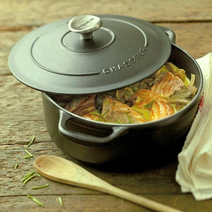 Produktbild Chasseur Schmortopf rund Lärche Ø24cm (24 cm, Bräter + Schmortopf, Gusseisen)