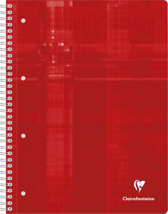 Image du produit Clairefontaine Carnet de notes du collège (A4+, Quadrillé, Couverture rigide)