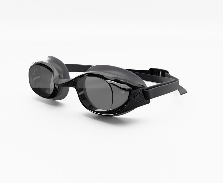 Actual product image Nabaiji Schwimmbrille getönt Einheitsgrösse - BFit schwarz Gläser schwarz (One size)