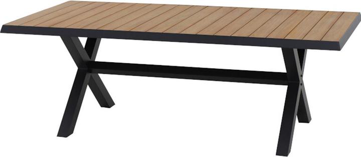 Produktbild Siena Garden Sincro Dining Tisch 200x100cm matt anthrazit /Teak FSC (200 cm)