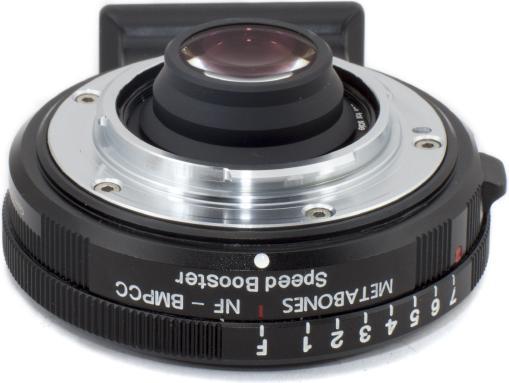 Immagine prodotto Metabones Speed Booster da Nikon G a Blackmagic BMPCC MFT