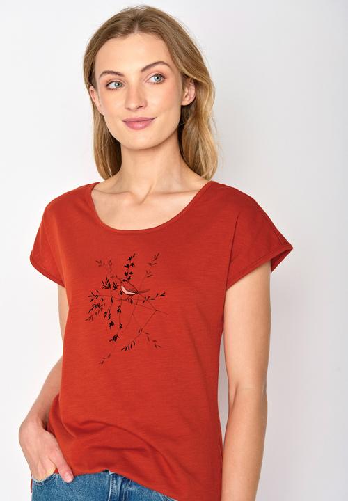 Actual product image Greenbomb Women's Animal Bird Branch Cool T-Shirt (XL)