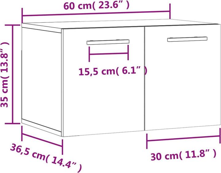 Actual product image VidaXL Arnoldo (60 x 36.5 x 35 cm)