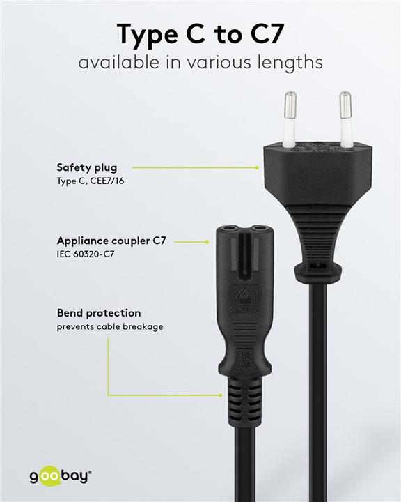 Image du produit Goobay Câble de connexion Euro (0.50 m)