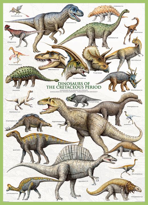 Produktbild Eurographics Dinosaurier der Kreidezeit (1000 Teile)