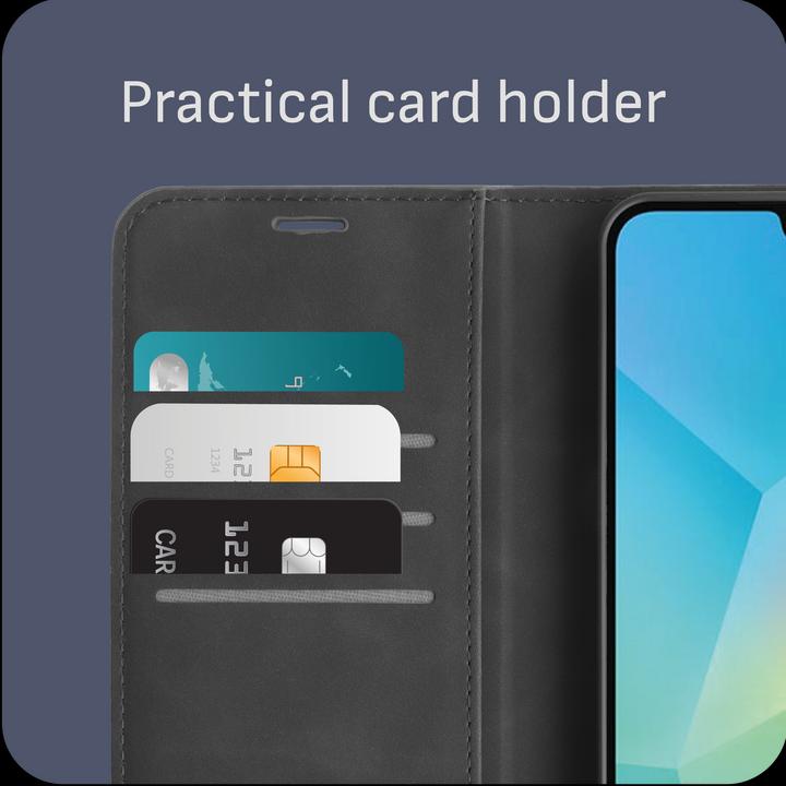 Produktbild Cazy Premium-Geldbörsen-Etui, Magnetisches Geldbörsen-Etui, Kartenfächer, Ständer (Samsung Galaxy A16)
